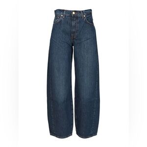 NWT Horseshoe Jeans - 7 For All Mankind Wide-Leg Dark Bonnie Denim - Size 28